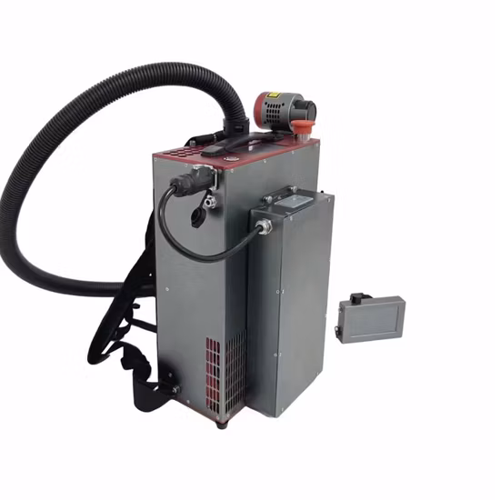 50W 100W 200W Mopa Rust Removal Backpack Pulse Laser Cleaning Machine for Paint Removal