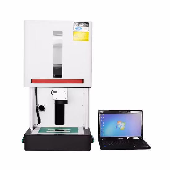20W Electric Sensor Door Enclosed Fiber Laser Engraving Marking Machine