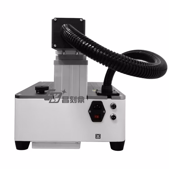 Portable E-Focus Mopa Q-Switched Fiber Laser Printing Machinery / Logo Marking Machine for Jewelry Engraving Phone Case Brand