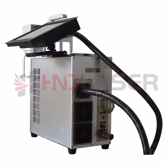 Metal Laser Marking Machine with Safe Cover/Hbs Portable Handheld Fiber Laser Marking Machine